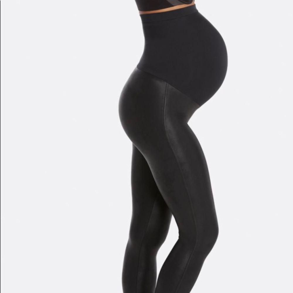 Spanx Maternity: Size Small Faux Leather Leggings